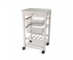 Carrello Cucina ARTURO, bianco