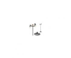 Ideal Lux Piantana id-plumber pt2 e27 led metallo nero antichizzato vintage lampada terra