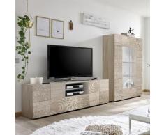 Parete attrezzata Miro II in essenza rovere samoa