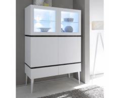 Vetrina Rex V in bianco opaco