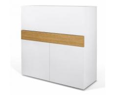 Scrittoio Focus in bianco e rovere
