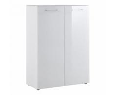 Scarpiera Scalea in vetro bianco