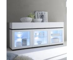Vetrina Rex II in bianco opaco