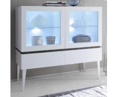 Vetrina Rex IV in bianco opaco