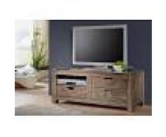 Mobile TV legno sheesham - oliato 108x45x45 NATURE GREY #0114