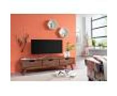 Mobile Tv in legno sheesham - laccato / noce 134x40x34 MALMÖ 2 #112