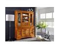 Mobile dispensa in legno acacia - laccato / miele 150x50x200 OXFORD #0530
