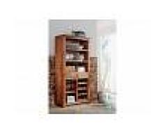 Mobile dispensa in legno acacia - laccato / miele dorato 85x36x175 SHAMAN #76