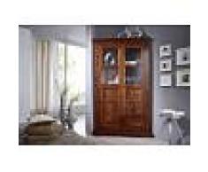 Armadio angolare in legno acacia - laccato / nougat 108x57x183 OXFORD #410