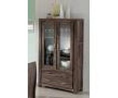 Mobile dispensa in legno sheesham - verniciato 100x45x180 METRO POLIS #101