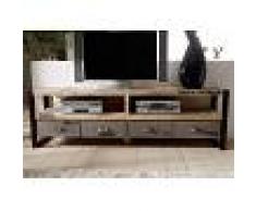 Mobile TV in legno mango / ferro - stampato 196x40x60 FACTORY #130
