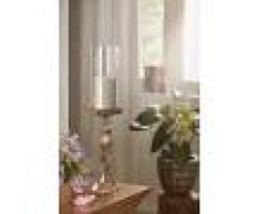 Candelabro con vetro - alluminio 12x12x44 DEKO #031