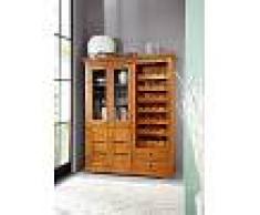 Dispensa - portabottiglie in legno acacia - verniciato 144x47x180 OXFORD #0519