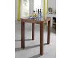 Tavolo da bar in legno acacia - laccato / nougat 85x85x106 OXFORD # 517