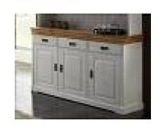 Mobile dispensa legno pino - cerato / laccato miele 140x43x88 AVIGNON #404