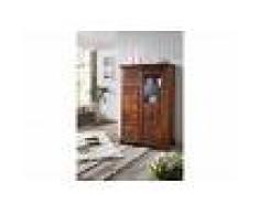 Mobile dispensa in legno acacia - laccato / nougat 95x45x147 OXFORD #417