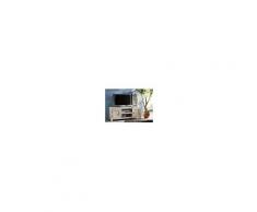 Mobile TV in legno acacia - laccato 145x45x60 NATURE WHITE #41