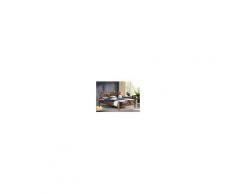 Letto singolo in legno riciclato - laccato 120x200x100 FABLE #20