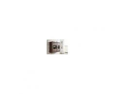 Vetrinetta pensile in legno sheesham - oliato 110x35x100 PURE SHEESHAM #875