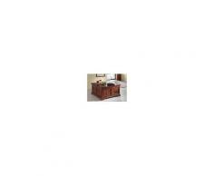 Cassapanca in legno acacia - laccato / nougat 90x90x45 OXFORD #416