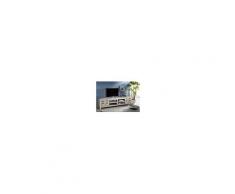 Mobile TV in legno acacia - laccato 200x50x50 NATURE WHITE #42