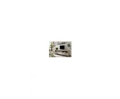 Mobile TV in legno acacia - laccato 190x50x60 NATURE WHITE #44