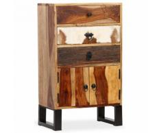 vidaXL Credenza in Legno Massello di Sheesham 50x30x86 cm