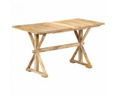 vidaXL Tavolo da Pranzo 118x58x76 cm in Legno Massello di Mango