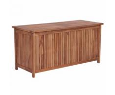 vidaXL Cassapanca da Esterno in Legno Massello di Teak 120x50x58 cm
