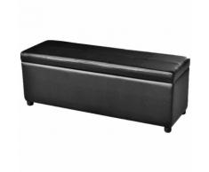 vidaXL Cassapanca Lunga in Legno Nera