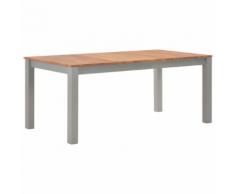vidaXL Tavolo da Pranzo 180x90x74 cm in Legno Massello di Rovere