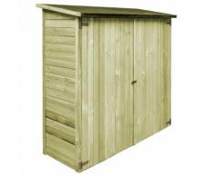 vidaXL Capanno Attrezzi da Giardino in Legno di Pino FSC 192x76x175 cm