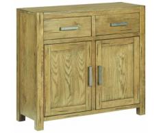 vidaXL Credenza 90x35x83 cm Rustica in Legno di Rovere