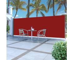 vidaXL Tenda da Sole Laterale Retrattile 180 x 500 cm Rossa