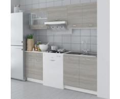 vidaXL Set Armadi Cucina Aspetto Legno Rovere 5 pz 200 cm