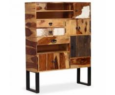 vidaXL Credenza in Legno Massello di Sheesham 100x30x130 cm