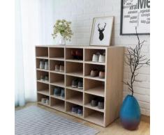 vidaXL Scarpiera in Truciolato 92x33x67,5 cm Rovere
