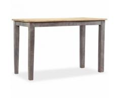 vidaXL Tavolo da Pranzo Stile Vintage in Legno Massello 118x60x76cm