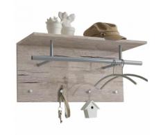 FMD Appendiabiti a Parete 72x29,3x34,5 cm Rovere Sabbia