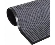 vidaXL Zerbino Grigio PVC 120 x 180 cm