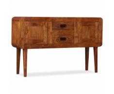 vidaXL Credenza in Legno Massello con Finitura Sheesham 120x30x75 cm