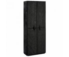 vidaXL Scarpiera Nera 60x30x166 cm in Tessuto