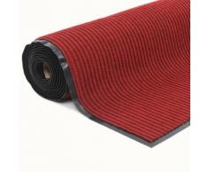 vidaXL Zerbino Lungo Antiscivolo con Base in Vinile 1,2x5 m Rosso