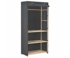 vidaXL Armadio a 3 Ripiani Grigio 79x40x170 cm in Tessuto