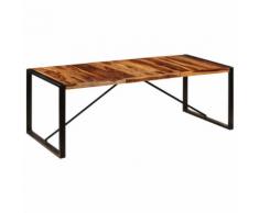 vidaXL Tavolo da Pranzo 220x100x75 cm Legno Massello di Sheesham
