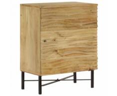 vidaXL Credenza in Legno Massello di Mango 60x35x75 cm
