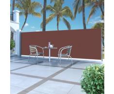 vidaXL Tenda da Sole Laterale Retrattile 160 x 500 cm Marrone