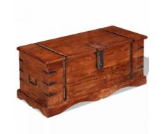 vidaXL Cassapanca in Legno Massello