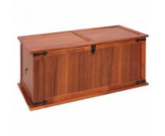 vidaXL Cassapanca 79x34x32 cm in Legno Massello di Acacia