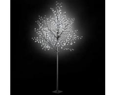 vidaXL Albero di Natale Fiori a LED Interno Esterno IP44 300 cm Bianco